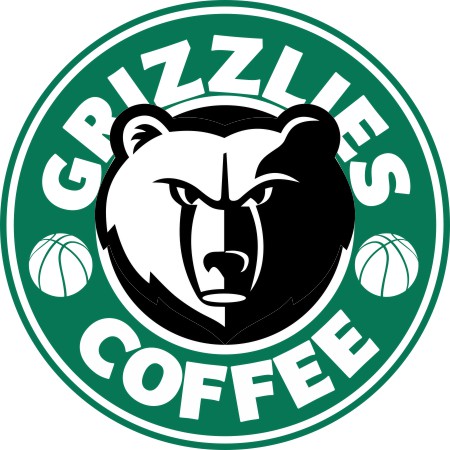 Memphis Grizzlies Starbucks Coffee Logo vinyl decal